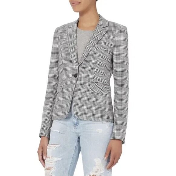 Veronica Beard Schoolboy Dickey Jacket Plaid Size 8 - Picture 1 of 13
